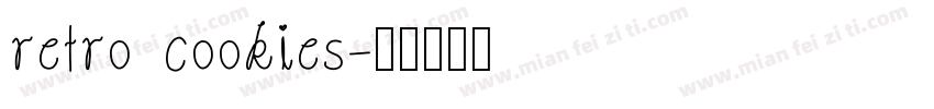retro cookies字体转换